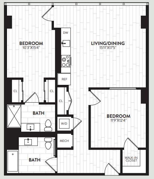 Floor Plan Image of Apartment Apt 1111A